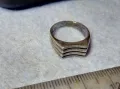 СТАР СРЕБЪРЕН ПРЪСТЕН СРЕБРО 925 МАЙСТОРСКА РЪЧНА РЕТРО АРТ СТИЛ ИЗРАБОТКА 48618, снимка 4