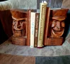 Книгоразделители 2 бр. Масивно дърво, Холандия., снимка 1