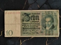 Райх банкнота - Германия - 10 марки | 1924г., снимка 1