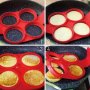4 сърца цветя кръг за незалепващи панкейк палачинки омлета яйца силиконова форма молд, снимка 2