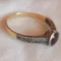 Лот от пръстени със скъпоценни камъни. Сребро с позлата., снимка 7