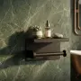 Поставка за тоалетна хартия с метален рафт – черна, Loft дизайн, снимка 2