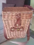Плетена винтидж кошница за пикник, снимка 1