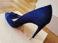 Обувки висок ток, Karen Millen, 38 номер, НОВИ, Navy Blue цвят, снимка 5