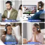 Нови Професионални безжични слушалки с микрофон за работа и Zoom, снимка 6