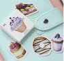45 бр мъфин кексче торта десерти самозалепващи лепенки стикери за украса декор картонена торта ръчна, снимка 2
