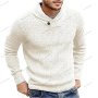 Елегантен мъжки пуловер с дълъг ръкав, 5цвята - 023, снимка 4