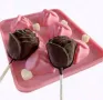6 3d Роза рози силиконов молд за направа клечки с шоколад pops cakes Lollipop Pop Cake Попскейк, снимка 2