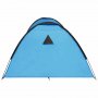 Палатка за къмпинг тип иглу, 650x240x190 см, 8-местна, синя, снимка 7