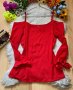 Червена блуза, снимка 1 - Блузи с дълъг ръкав и пуловери - 40521840