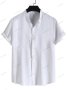 Мъжка модна модерна ежедневна риза с къс ръкав и яка, 7цвята - 023, снимка 7