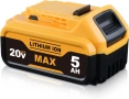 Литиево-йонна батерия 5.0AH 18V, за Dewalt безжични електрически инструменти, 1 брой, снимка 1