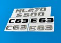 Mercedes надпис емблема,багажник ,w164, c63, e63, букви, мерцедес, снимка 4