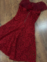 Червена официална рокля , снимка 3