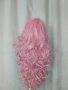 60 см. Дълга къдрава розова перука , снимка 2
