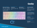 Гейминг RGB клавиатура Geeky GK61 SE 60, снимка 3