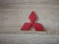 червено лого Mitsubishi 10.5 см, снимка 2