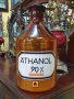 Голямо антикварно немско аптекарско шише от кехлибарено стъкло -5 литра 