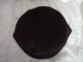 Дамска шапка рипсено кадифе в черен цвят, снимка 5