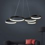 Модерен лед LED полилей висяща Висулка с четири пръстена дистанционно, снимка 5