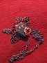 КРАСИВО ВИНТИДЖ АРТ КОЛИЕ с МЕДАЛЬОН от МЕХАНИЗЪМ на СТАР СЪВЕТСКИ ДАМСКИ ХЕНД МЕЙД БИЖУ 47375, снимка 10