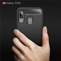 Samsung Galaxy A20e - Удароустойчив Кейс Гръб CARBON, снимка 6 - Калъфи, кейсове - 31455524