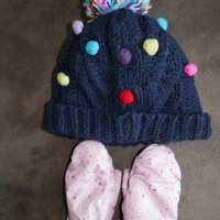 Next зимна шапка и ръкавици за сняг , снимка 1 - Шапки, шалове и ръкавици - 30888866