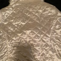 Бяло сатенено яке Tally Weijl с пухкава яка, снимка 14 - Якета - 42498314