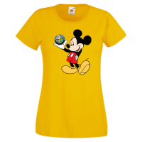 Дамска тениска Mickey Mouse Alfa Romeo .Подарък,Изненада,, снимка 10 - Тениски - 36528658