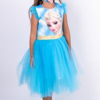 Рокля Елза Замръзналото кралство Frozen Леденото кралство , снимка 3 - Детски рокли и поли - 42454899