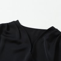 Дамска елегантна блуза в черно с дълъг ръкав, снимка 17 - Блузи с дълъг ръкав и пуловери - 42767016