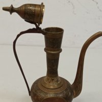 Индийски месингов чайник, снимка 2 - Антикварни и старинни предмети - 32009197