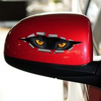 Високо качествен 3Д 3D стикер лепенка очи на котка за кола автомобил джип мотор колело, снимка 5 - Аксесоари и консумативи - 31091659