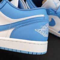 Nike Air Jordan 1 Low UNC Нови Обувки Маратонки Размер 40 Сини Shoes Sneakers Blue Sky, снимка 4 - Маратонки - 40501720