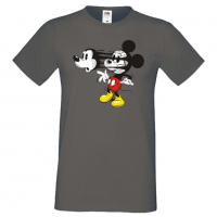 Мъжка тениска Mickey Mask Подарък,Изненада,Рожден ден, снимка 4 - Тениски - 36576181