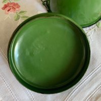 Винтидж емайлирани посуда панер котленка черпак, снимка 10 - Декорация за дома - 29237334