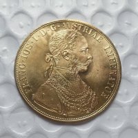 Монета Австрия - 4 Дуката 1876 г., снимка 2 - Нумизматика и бонистика - 31591599