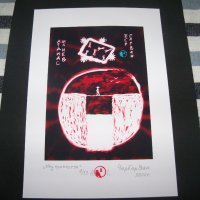 "Над пропастта" картина на ЧерГарВан с подпис и печат, снимка 3 - Картини - 38093277