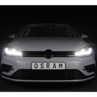 Комплект LED фарове Osram LEDriving Black Edition за VW Golf 7.5 2017-2020 с черна основа,, снимка 1 - Аксесоари и консумативи - 32114616