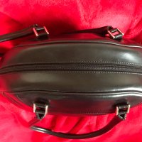 Дамска френска чанта Lancaster Paris полумесец черна естествена кожа, снимка 4 - Чанти - 30854877