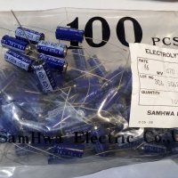 Електролитни Кондензатори 470uF/16Vdс, SamHwa, снимка 2 - Друга електроника - 40130415