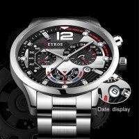 Мъжки часовник кварцов бизнес клас модерен спортен, снимка 4 - Мъжки - 39985093