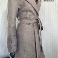 Дебело дълго дамско палто КОД 29, снимка 2 - Палта, манта - 31551956