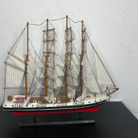 Огромен модел на кораб №5189, снимка 8 - Антикварни и старинни предмети - 44651280