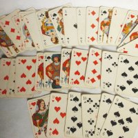 Стари Немски  Ретро Карти за Игра,Ретро Карти - 32 бр., снимка 6 - Карти за игра - 38631145