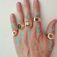 Златни мъжки пръстени-14К, снимка 3 - Пръстени - 40767893