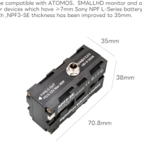 Нов Професионален Адаптер за батерия Sony NPF - Atomos Ninja V, SmallHD, CNC, снимка 5 - Друга електроника - 44611923