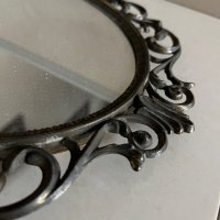 Старо огледало месинг, снимка 2 - Антикварни и старинни предмети - 42901162