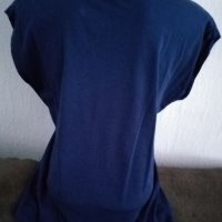 Тениска в синьо, без ръкав, L, снимка 3 - Тениски - 37396430