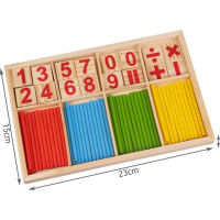 Дървена игра за смятане, снимка 6 - Образователни игри - 44774551